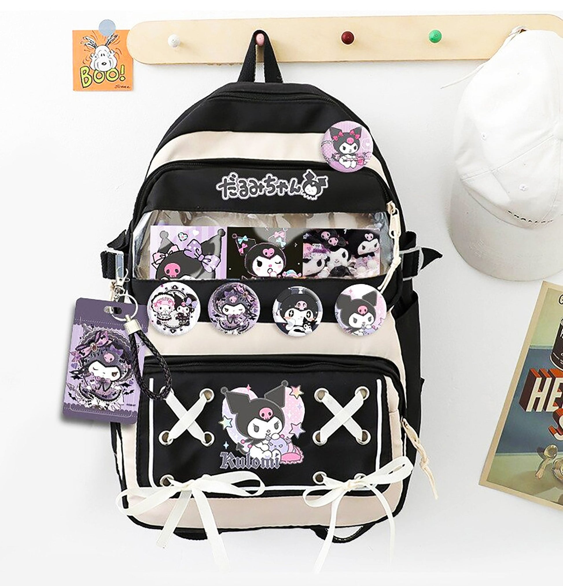 Hello Kitty Backpack Sanrio Melody Kulomi High Capacity Waterproof Laptop School Bag C70 - Lusy Store