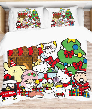 Hello Kitty Bed Set Merry Christmas with Sanrio - Embrace the Sanrio Wonderland - Lusy Store LLC
