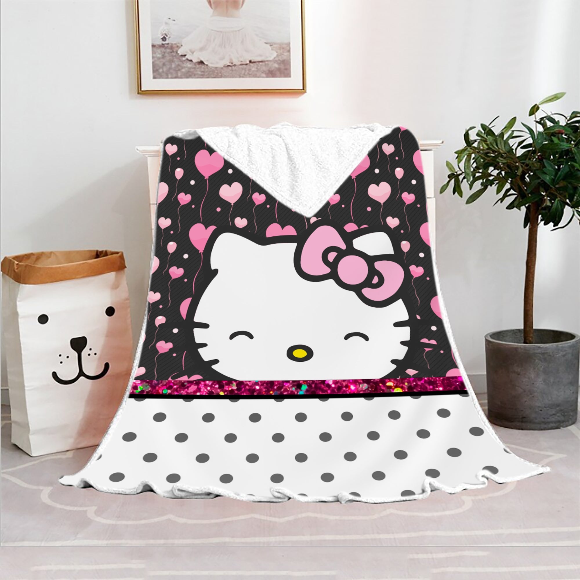 Hello Kitty Blanket Fleece Blanket Bedspreads FB11