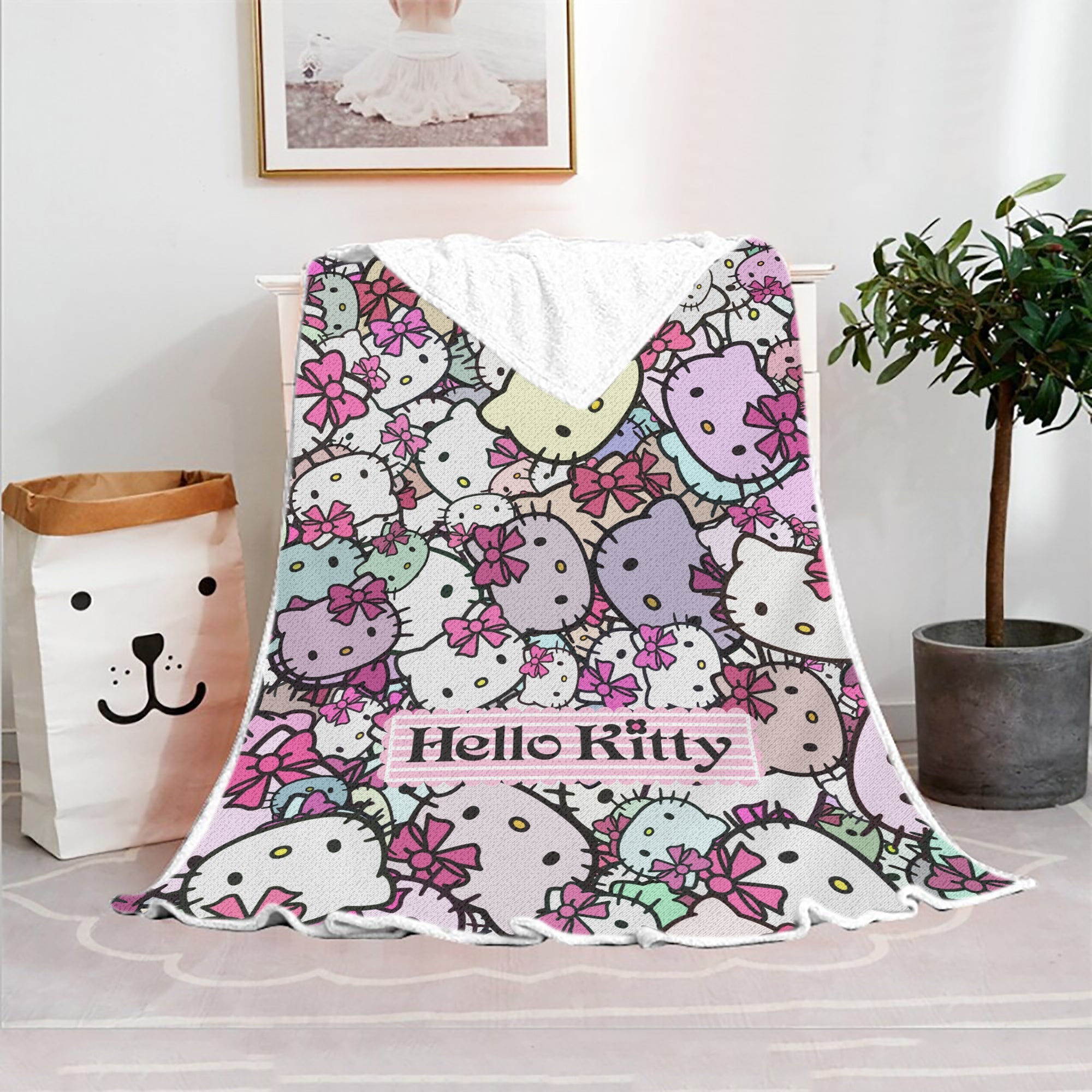 Hello Kitty Blanket Fleece Blanket Bedspreads FB14