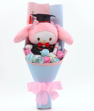 Hello Kitty Bouquet Sanrio Kawaii Plush Toy Soft Stuffed Graduation Birthday Gifts - Lusy Store LLC