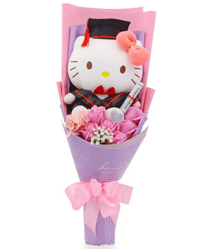 Hello Kitty Bouquet Sanrio Kawaii Plush Toy Soft Stuffed Graduation Birthday Gifts - Lusy Store LLC