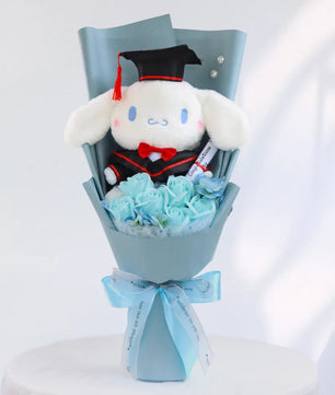 Hello Kitty Bouquet Sanrio Kawaii Plush Toy Soft Stuffed Graduation Birthday Gifts - Lusy Store LLC