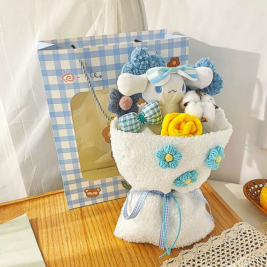 Hello Kitty Bouquet Sanrio Plush Stuffed Cute Soap Flower Gift Box HK79 - Lusy Store LLC