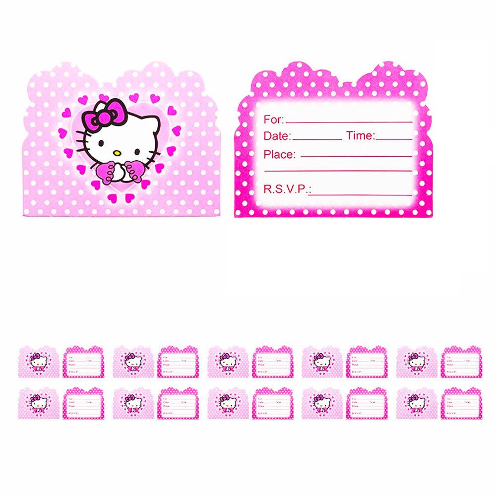 Hello Kitty Graduation Pink Theme Kids Birthday Party Decoration Dispo ...