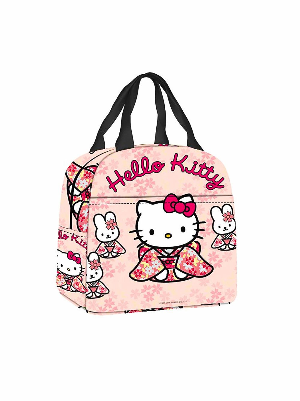 Hello Kitty Melody Lunch Bag Thicken Cooler Bento Box Portable Zipper  Thermal Bag Travel Picnic Storage