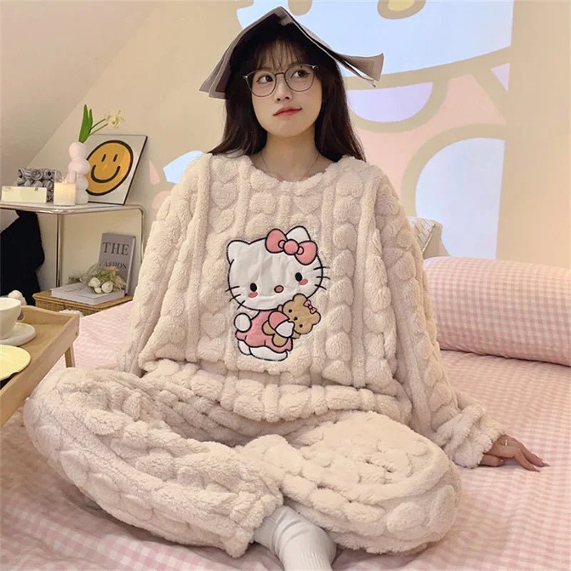 Sanrio Hello Kitty Pajamas Women  Hello Kitty Children's Pajamas