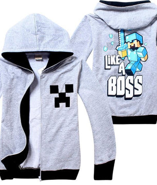 Jacket Minecraft Baby Girls Boys Autumn winter Kids clothes - Lusy Store