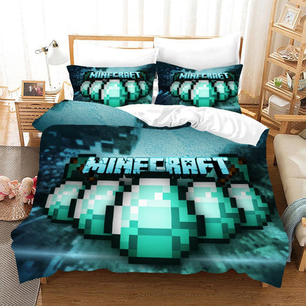 Minecraft Bed Sheets Steve Minecraft Planet Twin Full Queen King Bed S