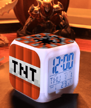 Minecraft Lamp Touch light Minecraft Alarm Clock with LED - Lusy Store