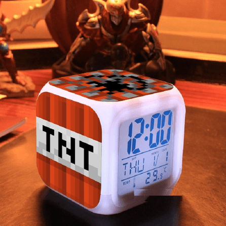 Minecraft Lamp Touch light Minecraft Alarm Clock with LED - Lusy Store