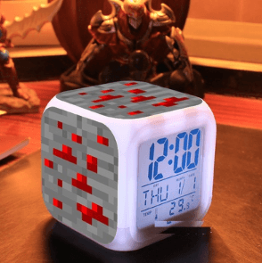 Minecraft Lamp Touch light Minecraft Alarm Clock with LED - Lusy Store