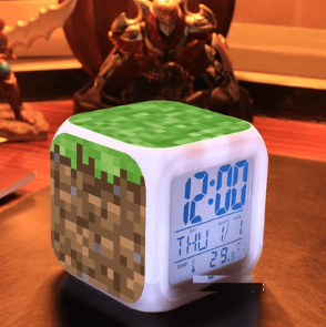 Minecraft Lamp Touch light Minecraft Alarm Clock with LED - Lusy Store