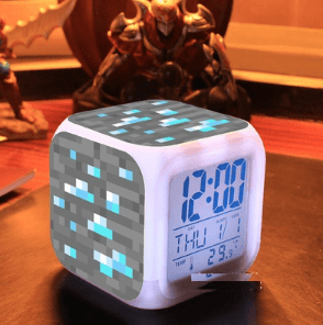 Minecraft Lamp Touch light Minecraft Alarm Clock with LED - Lusy Store