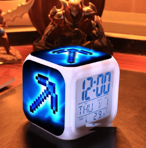 Minecraft Lamp Touch light Minecraft Alarm Clock with LED - Lusy Store