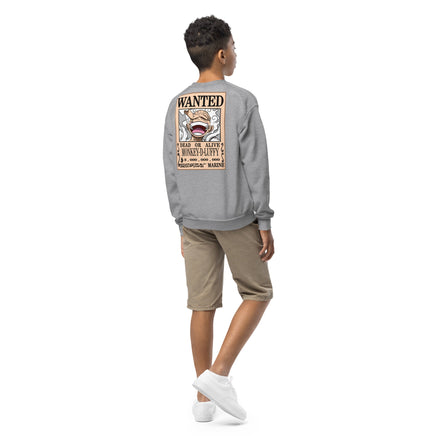 One Piece sweatshirt youth crewneck soft fleece cozy and cool - Lusy Store LLC