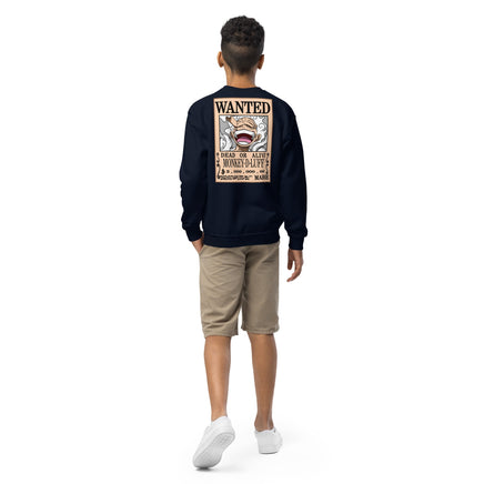 One Piece sweatshirt youth crewneck soft fleece cozy and cool - Lusy Store LLC