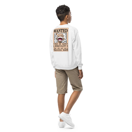 One Piece sweatshirt youth crewneck soft fleece cozy and cool - Lusy Store LLC