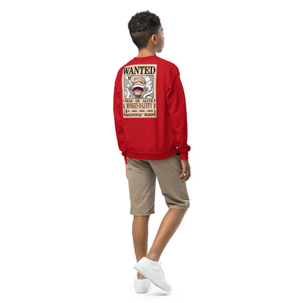 One Piece sweatshirt youth crewneck soft fleece cozy and cool - Lusy Store LLC