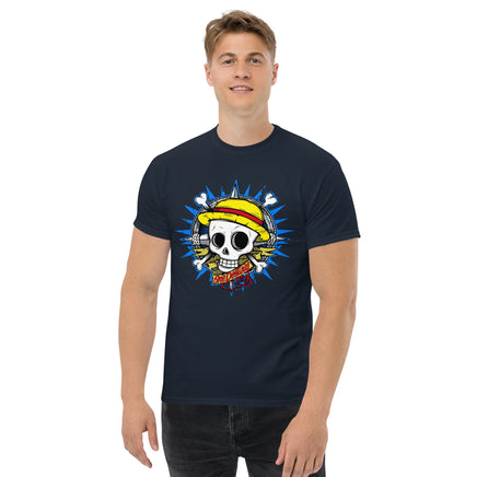 One Piece t-shirt mens classic tee Monkey D Luffy cotton - Lusy Store LLC