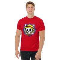 One Piece t-shirt mens classic tee Monkey D Luffy cotton - Lusy Store LLC