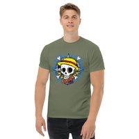 One Piece t-shirt mens classic tee Monkey D Luffy cotton - Lusy Store LLC