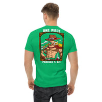 One Piece t-shirt mens classic tee Portgas D Ace cotton - Lusy Store LLC