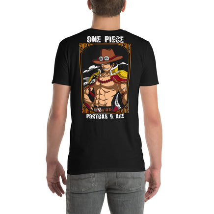 One Piece t-shirt short sleeve Portgas D Ace cotton - Lusy Store LLC