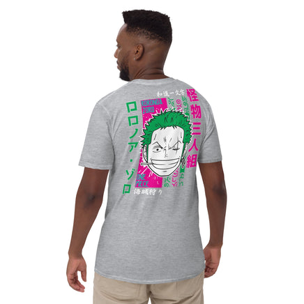 One Piece t-shirt short sleeve Zoro Roronoa cotton soft t-shirt - Lusy Store LLC