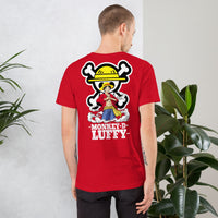 One Piece t-shirt unisex staple Monkey D Luffy round neck shirt cotton - Lusy Store LLC