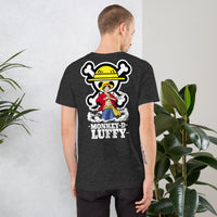 One Piece t-shirt unisex staple Monkey D Luffy round neck shirt cotton - Lusy Store LLC