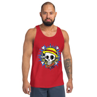 One Piecemens tank top Portgas D Ace cotton - Lusy Store LLC