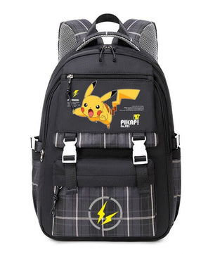 Pokemon Backpack Pikachu Students Primary And Middle Backpack For School Men And Women Animation Peripheral Leisure Travel B98 - Lusy Store