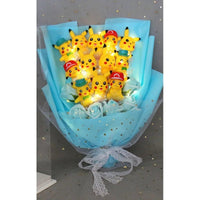 Pokemon Bouquet Figures Model Pikachu Soap Flower Gifts - Lusy Store LLC