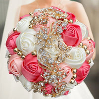 Prom Bouquet Luxury Gorgeous Wedding Bridal Bouquet Elegant Pearl - Lusy Store LLC