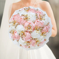 Prom Bouquet Luxury Gorgeous Wedding Bridal Bouquet Elegant Pearl - Lusy Store LLC