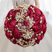 Prom Bouquet Luxury Gorgeous Wedding Bridal Bouquet Elegant Pearl - Lusy Store LLC