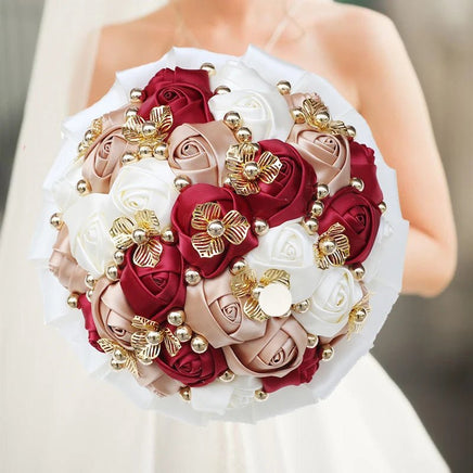 Prom Bouquet Luxury Gorgeous Wedding Bridal Bouquet Elegant Pearl - Lusy Store LLC