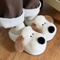 Puppy Slippers Cotton Cute For Men And Women Plush Home Palm Dog Slippers - Lusy Store LLC