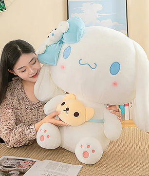 Sanrio Plush Anime Kawaii Kulomi Cinnamoroll My Melody Sleeping Companion Christmas Gift - Lusy Store LLC