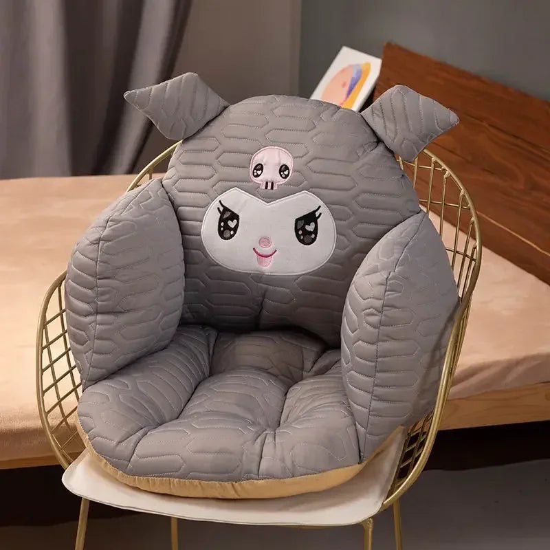 Kawaii Sanrio Multi Functional Semi Surround Sofa Cushion Lovely Pooh Bear  Stitch Plush Pillow Office Chair Cushion Room Decor