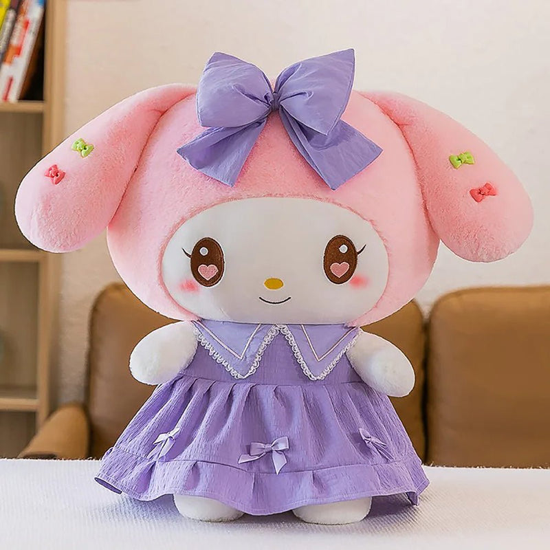 Sanrio Plush Doll Kawaii Princess Dress Kulomi Plush Toy Cute My Melod ...