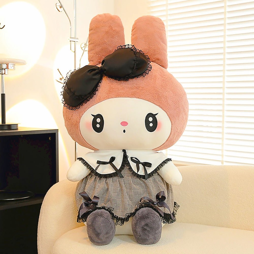 Big Size Sanrio Kuromi Peluche Plush Toy Melody Stuffed Doll Girlish Room  Hello Kitty Pillow Sofa Cushion Xmas Gift For Girl - AliExpress