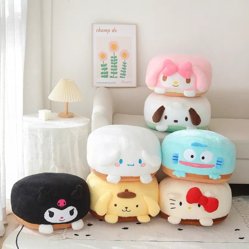 Oversized Sanrio My Melody Transform Into A Panda Throw Pillow Plush  Stuffed Kawaii Doll Plush Toy Kuromi Hello Kitty Plush Gift