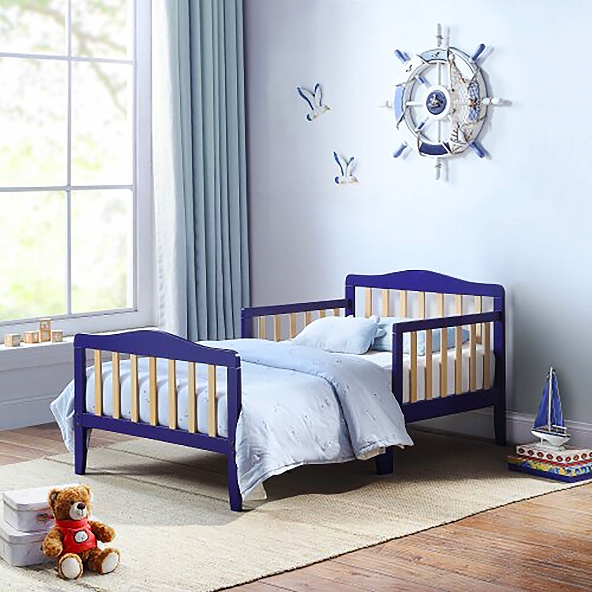 Twin shop bed blue