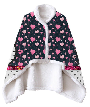 Wearable Blanket Hello Kitty Blanket Soft Fleece Warm Winter WB11 - Lusy Store LLC