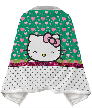 Wearable Blanket Hello Kitty Blanket Soft Fleece Warm Winter WB11 - Lusy Store LLC