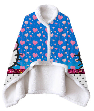 Wearable Blanket Hello Kitty Blanket Soft Fleece Warm Winter WB11 - Lusy Store LLC