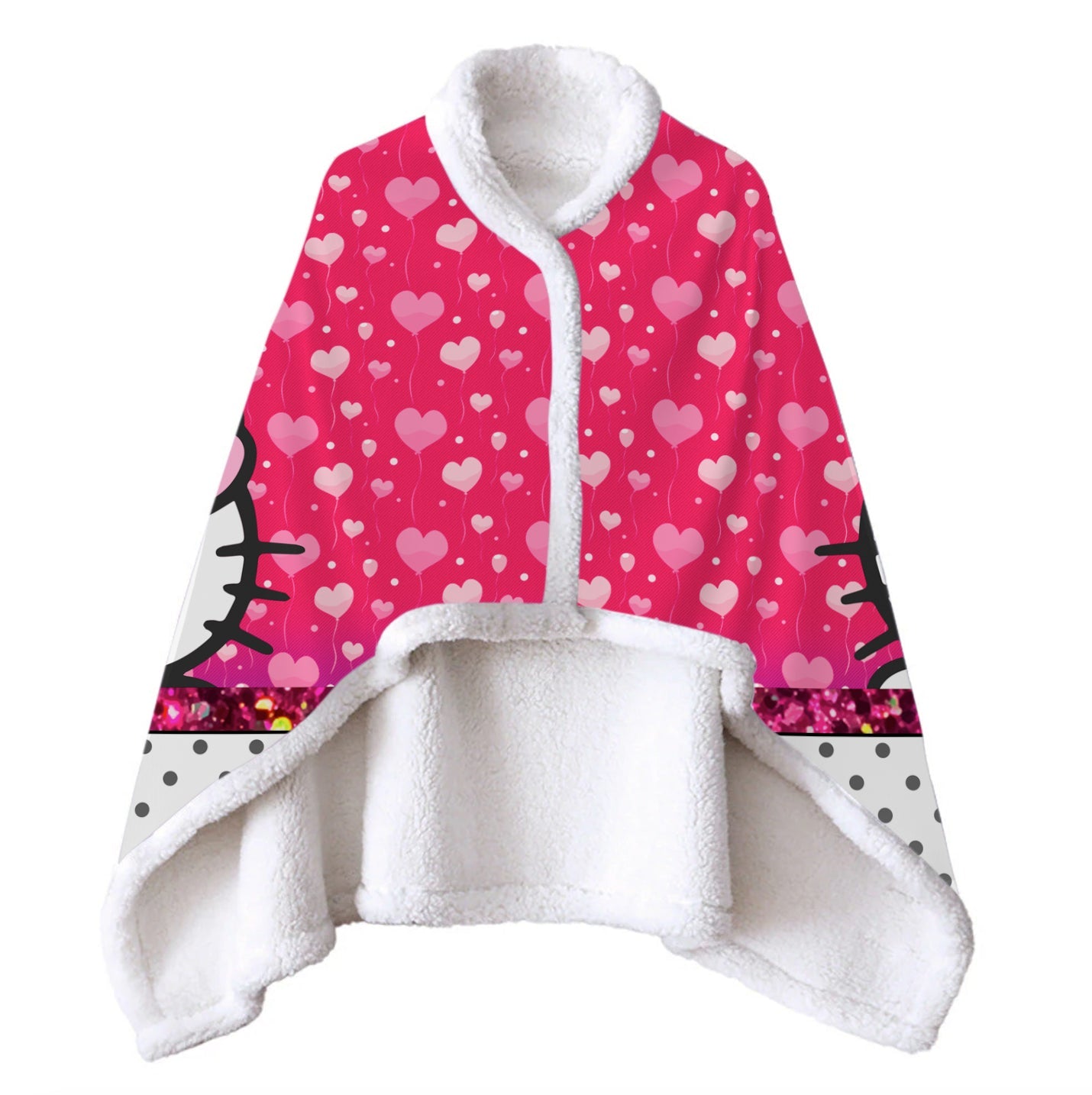 Wearable Blanket Hello Kitty Blanket Soft Fleece Warm Winter WB11 - Lusy Store LLC