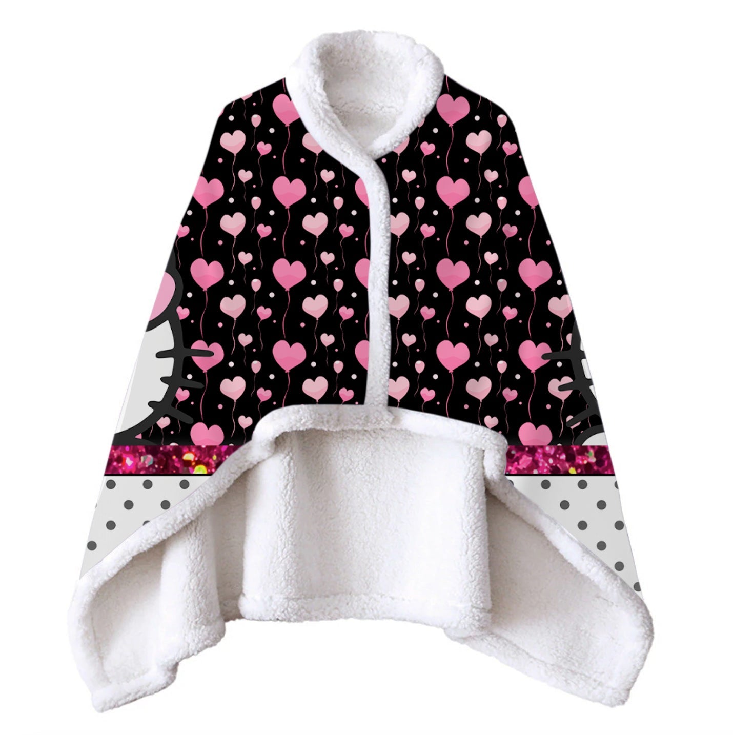 Wearable Blanket Hello Kitty Blanket Soft Fleece Warm Winter WB11 - Lusy Store LLC